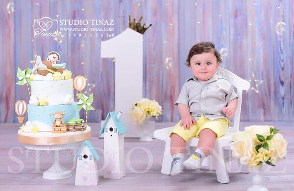 عکس آتلیه یک سالگی پسر