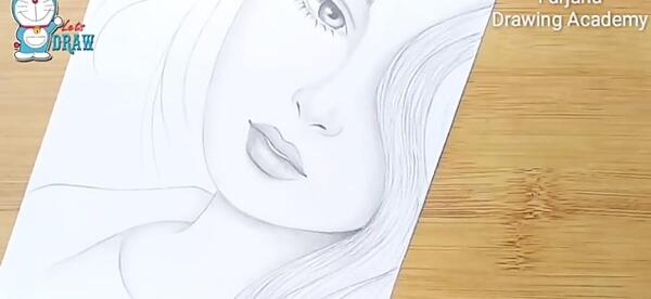 عکس نقاشی دخترانه گام به گام