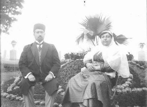 عکس دونفره قاجاری