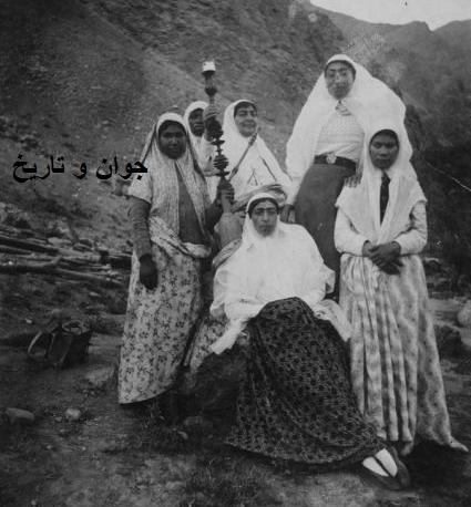 عکس دونفره قاجاری