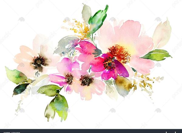 عکس نقاشی گل عید