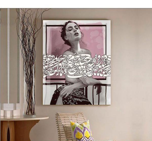 عکس تابلو نقاشی خط مدرن