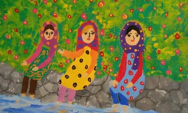 عکس نقاشی کودکانه ژاپنی