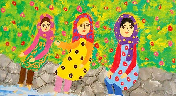 عکس نقاشی کودکانه ژاپنی