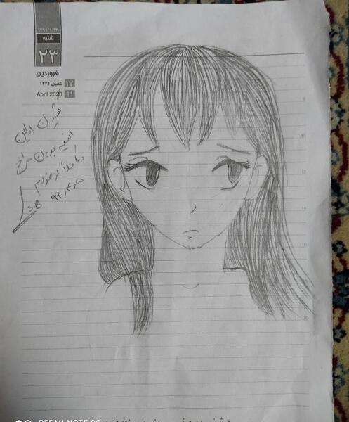 عکس طرح نقاشی انیمه