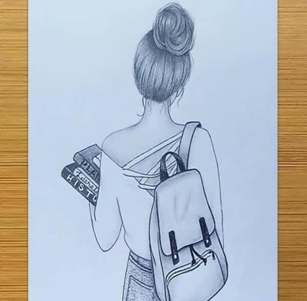 عکس نقاشی دخترانه ی فانتزی