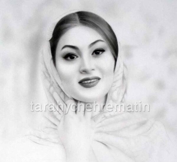 عکس نقاشی سیاه قلم بازیگران ایرانی