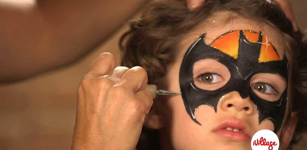 عکس نقاشی روی صورت بتمن