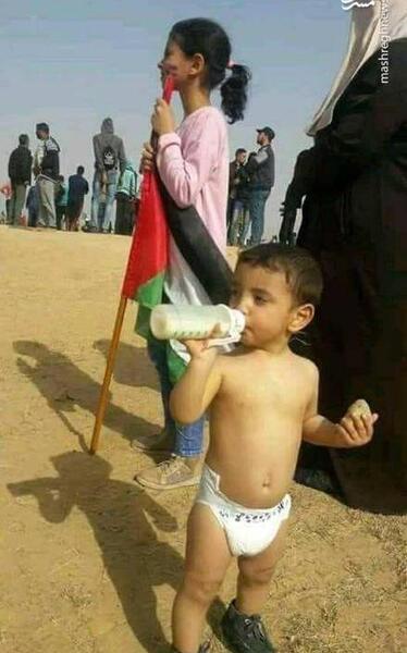 عکس کودک فلسطینی
