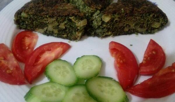عکس کوکو سبزی خانگی