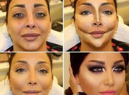 عکس نقاشی صورت آموزش