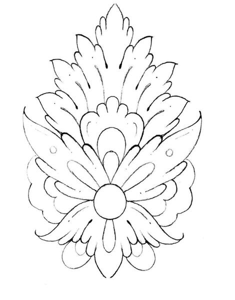 عکس نقاشی گل قالی