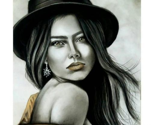 عکس نقاشی سیاه قلم قشنگ