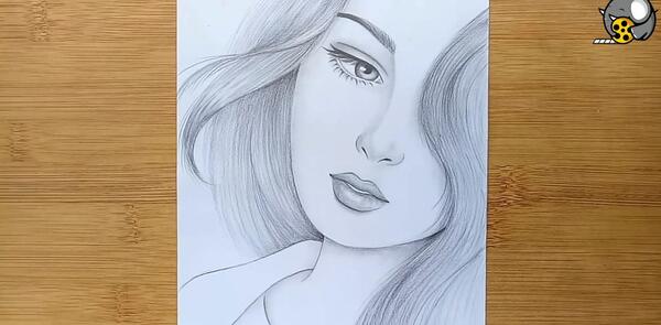 عکس نقاشی صورت غمگین