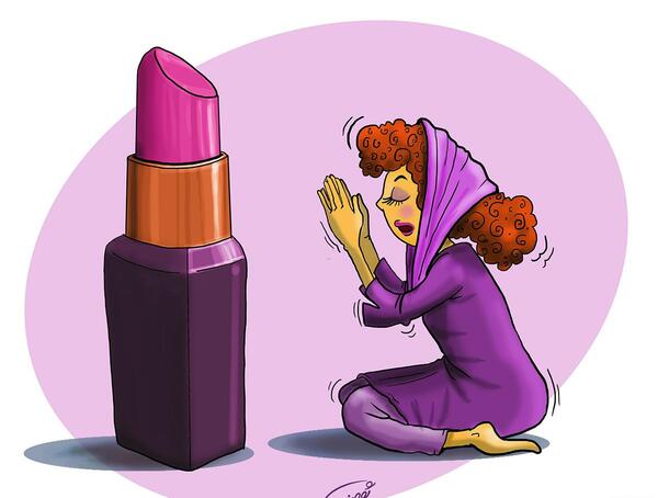 عکس نقاشی های زیبا حجاب