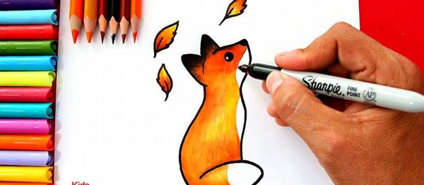 عکس نقاشی فانتزی روباه