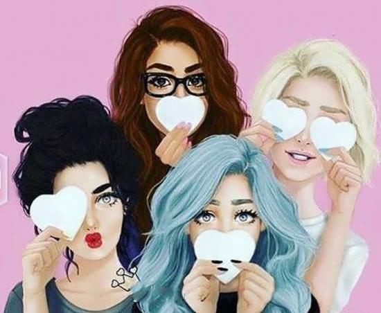عکس چهار نفره ی دخترانه برای پروفایل