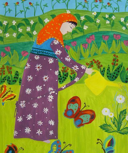 عکس نقاشی گلخانه
