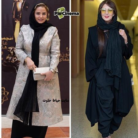 عکس مانتوهای بازیگران
