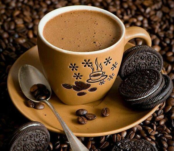 عکس نقاشی سیاه قلم فنجان قهوه