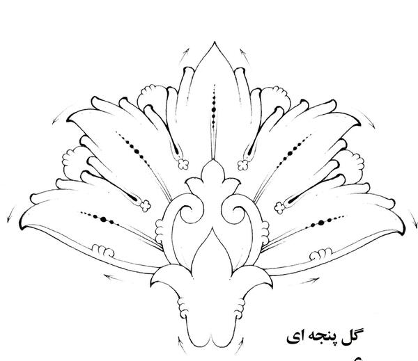 عکس نقاشی گل ختایی