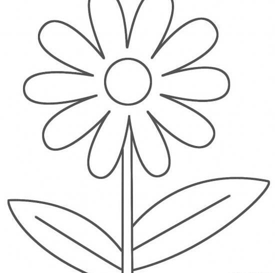 عکس نقاشی گل کودکانه فانتزی
