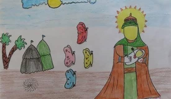 عکس نقاشی کودکانه محرم