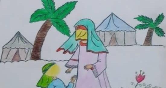 عکس نقاشی کودکانه محرم