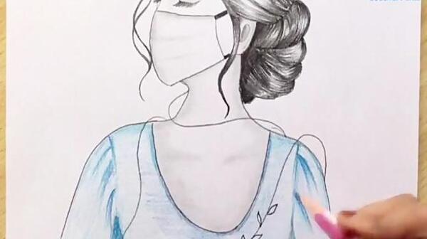 عکس نقاشی دخترانه هنری