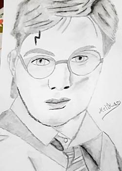 عکس نقاشی ساده هری پاتر