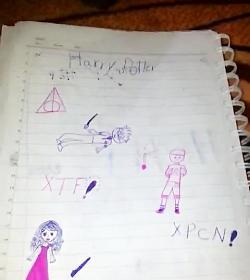 عکس نقاشی ساده هری پاتر