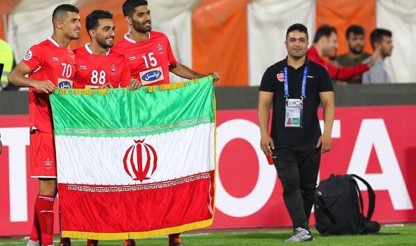 عکس پرچم ایران و پرسپولیس