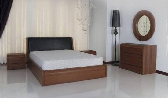 عکس تخت دو نفره چوبی