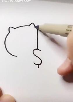 عکس نقاشی ساده کیوت