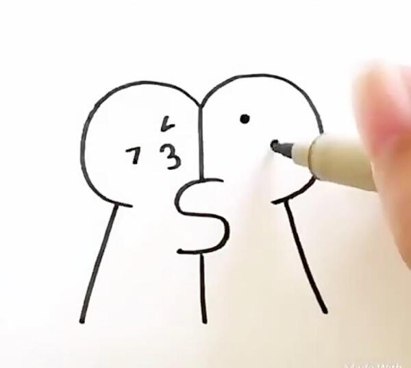 عکس نقاشی ساده کیوت