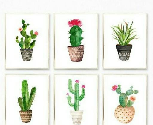 عکس طرح نقاشی کاکتوس فانتزی