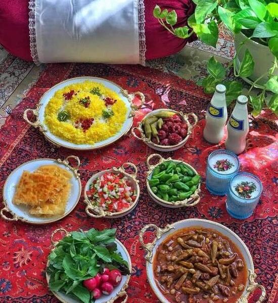 عکس غذای سه نفره