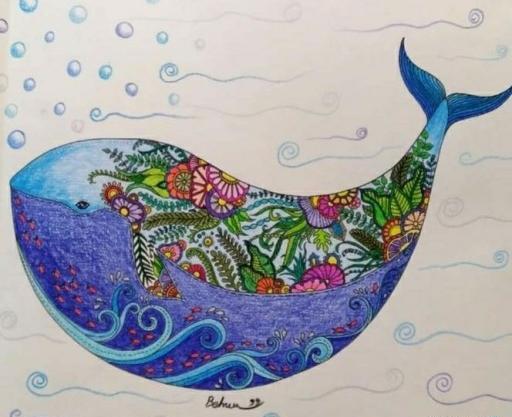 عکس نقاشی فانتزی نهنگ