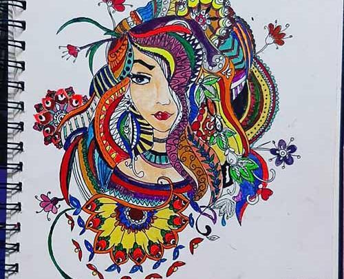 عکس نقاشی فانتزی رنگی