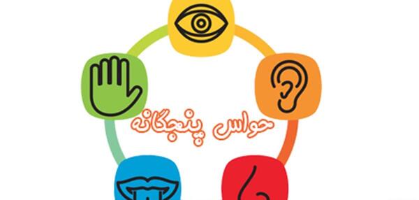 عکس نقاشی کودکانه حواس پنجگانه