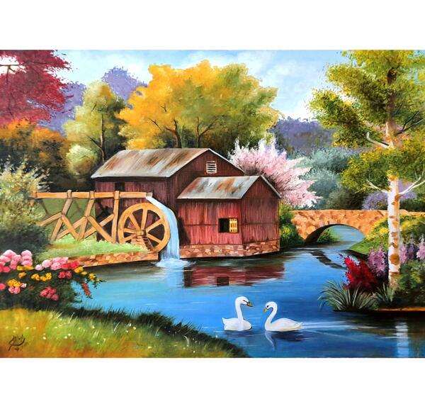 عکس نقاشی طبیعت