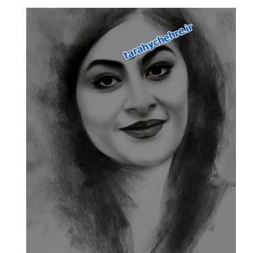 عکس نقاشی سیاه قلم با زغال