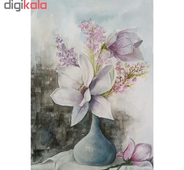 عکس نقاشی گل در گلدان