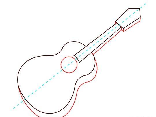 عکس نقاشی سیاه قلم گیتار