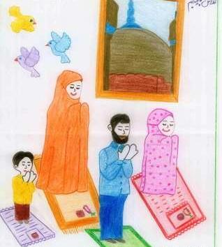 عکس نقاشی نماز