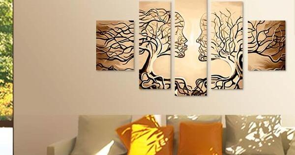 عکس نقاشی مدرن پذیرایی