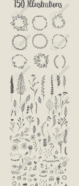 عکس نقاشی گل مینیمال
