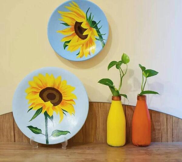 عکس طرح گل برای نقاشی روی سفال