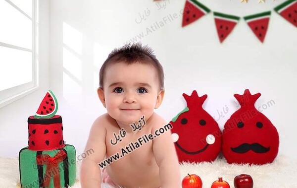 عکس کودک شب یلدا