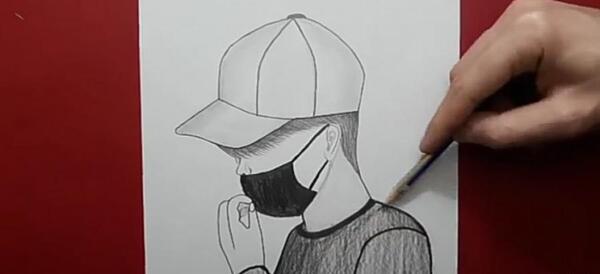 عکس نقاشی ساده پسرانه خفن